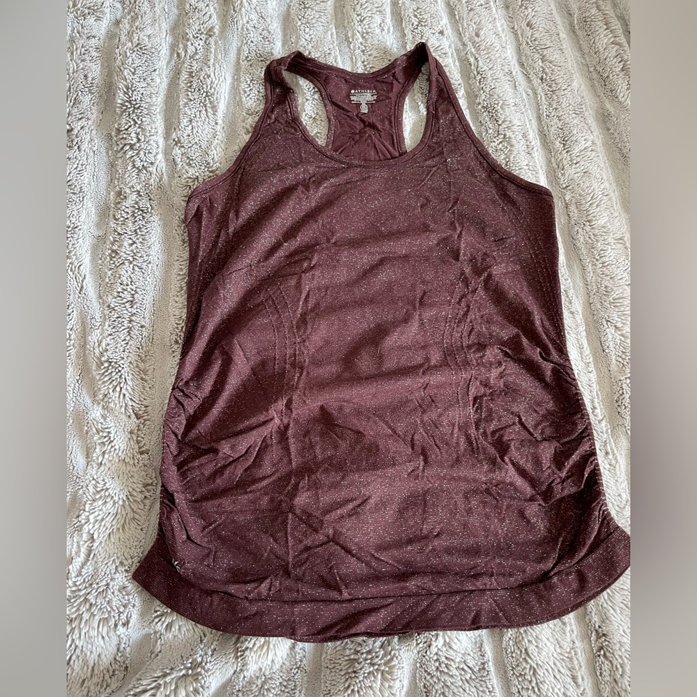 EUC Athela maroon racerback tank top size medium